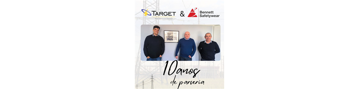 Target Solu��es em  parceria com a empresa brit�nica Bennett Safetywear